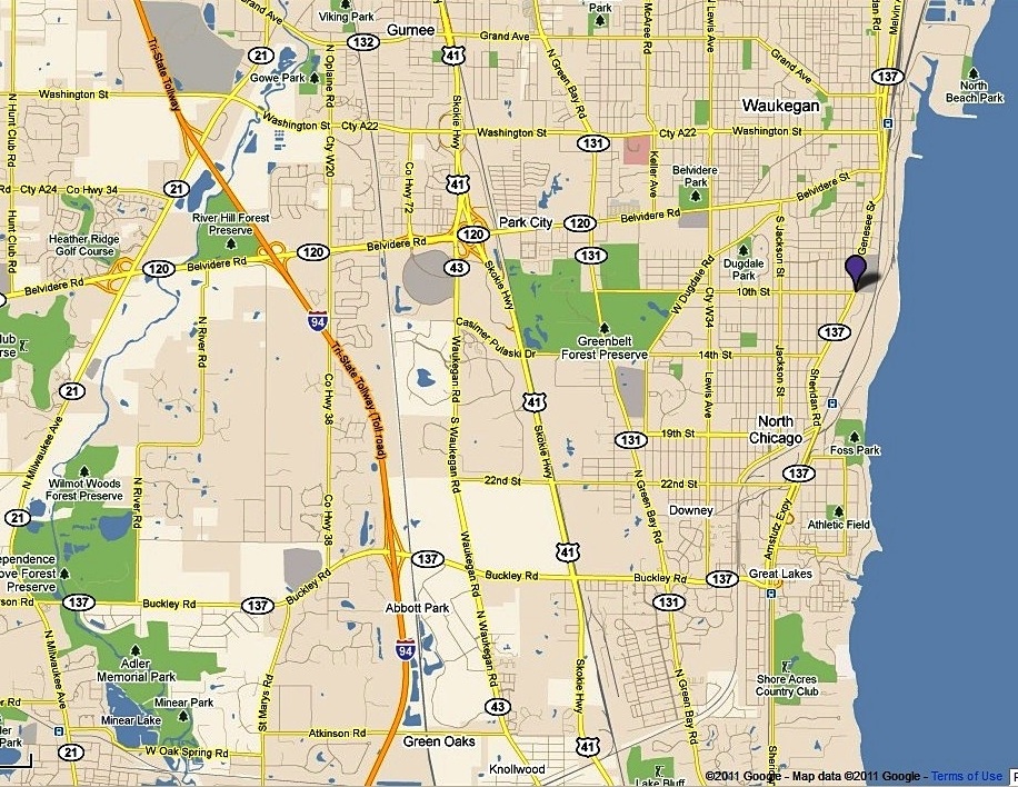 Map To Abbott North Chicago