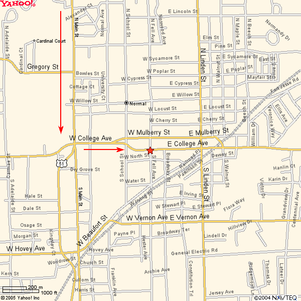 Map to Illinois State